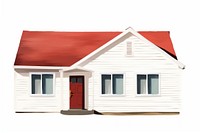 House architecture building white background. AI generated Image by rawpixel.
