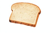 Toast bread food white background. AI generated Image by rawpixel.
