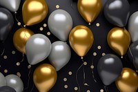 Metallic balloons backgrounds gold celebration. AI generated Image by rawpixel.
