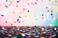 New year confetti backgrounds illuminated. AI generated Image by rawpixel.