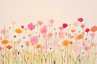 Flower daisy field art outdoors painting. AI generated Image by rawpixel.