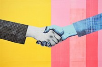 Shaking hands handshake art backgrounds. AI generated Image by rawpixel.