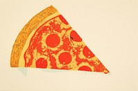 Pizza food art pepperoni. AI generated Image by rawpixel.