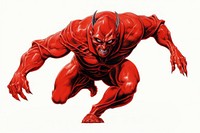 Red Devil art bodybuilder accessories. AI generated Image by rawpixel.