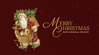 Merry Christmas  blog banner template