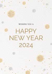 Happy new year  card template