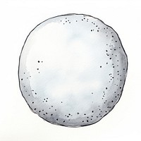 Moon sphere sketch art. AI generated Image by rawpixel.