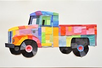 Truck art vehicle drawing. AI generated Image by rawpixel.