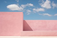 Pink wall cloud architecture outdoors. AI generated Image by rawpixel.