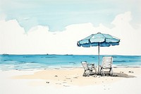 Beach furniture outdoors cartoon. AI generated Image by rawpixel.