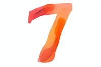 Number 7 text white background diaper. AI generated Image by rawpixel.