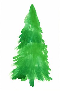 Artificial christmas tree drawing white background celebration. AI generated Image by rawpixel.