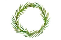 Christmas Pine Wreath wreath plant white background. AI generated Image by rawpixel.