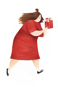 Adult woman dress red. AI generated Image by rawpixel.