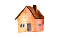 Little house architecture building white background. AI generated Image by rawpixel.