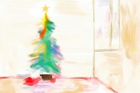 Christmas drawing architecture illuminated. AI generated Image by rawpixel.