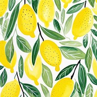 Lemon pattern fruit plant. AI generated Image by rawpixel.