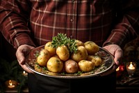 Vegetable christmas potato fruit. AI generated Image by rawpixel.