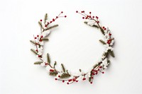 Christmas wreath jewelry plant white background. AI generated Image by rawpixel.