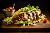 Mexican taco food vegetable freshness. AI generated Image by rawpixel.