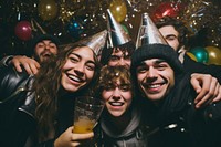 New year party adult fun togetherness. AI generated Image by rawpixel.