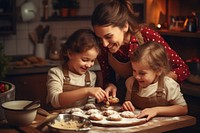 Baking cookies child food meal. AI generated Image by rawpixel.