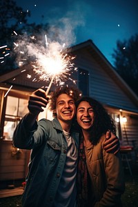 Firework fireworks portrait outdoors. AI generated Image by rawpixel.
