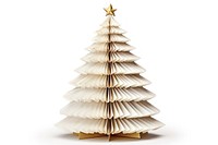 Christmas tree paper white white background. AI generated Image by rawpixel.
