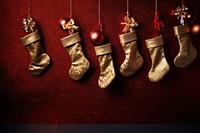 Stockings christmas gift illuminated. AI generated Image by rawpixel.