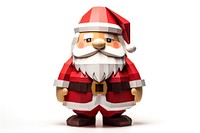 Santa toy white background anthropomorphic. AI generated Image by rawpixel.