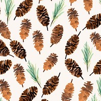Pine cones pattern plant tree. AI generated Image by rawpixel.