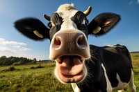 Cow livestock outdoors mammal. AI generated Image by rawpixel.