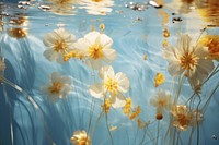 Flower floating outdoors nature. AI generated Image by rawpixel.