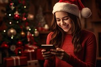 Christmas holiday adult woman. AI generated Image by rawpixel.