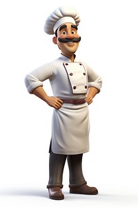 Male chef cartoon adult portrait. AI generated Image by rawpixel.