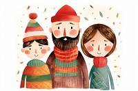 Happy family christmas winter cute. AI generated Image by rawpixel.