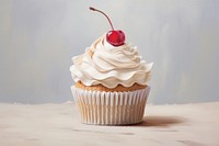 Prose cupcake dessert cream food. AI generated Image by rawpixel.