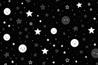 Star backgrounds pattern night. AI generated Image by rawpixel.