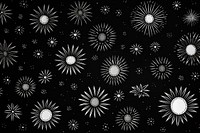 Sun backgrounds fireworks pattern. AI generated Image by rawpixel.
