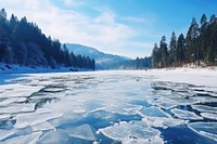Ice landscape outdoors nature. AI generated Image by rawpixel.