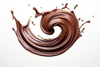 Chocolate swirl splashing dessert food. AI generated Image by rawpixel.