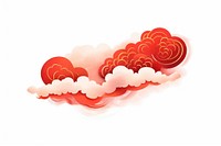 Cloud heart cloud red. AI generated Image by rawpixel.