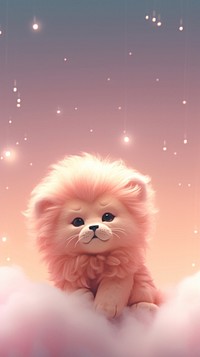 Cute lion animal mammal nature. AI generated Image by rawpixel.