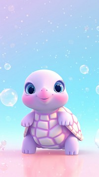 Cute turtle cartoon animal toy. AI generated Image by rawpixel.