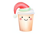 Christmas hot drink cup white background celebration. AI generated Image by rawpixel.