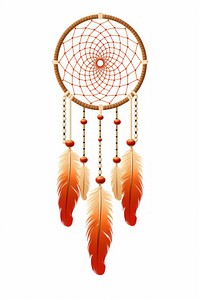 Dreamcatcher white background lightweight handicraft. AI generated Image by rawpixel.