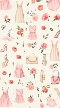 Dress outfit pattern backgrounds wallpaper. AI generated Image by rawpixel.