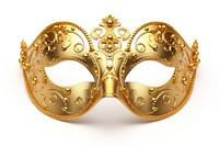 Gold carnival mask jewelry white background celebration. AI generated Image by rawpixel.