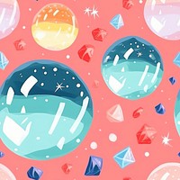 Magic crystal ball pattern backgrounds confetti. AI generated Image by rawpixel.