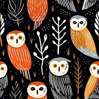 Magic owl bird pattern backgrounds creativity. AI generated Image by rawpixel.